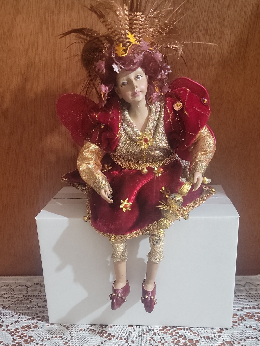 Vintage Victorian Style Fairy Girl Shelf Sitter